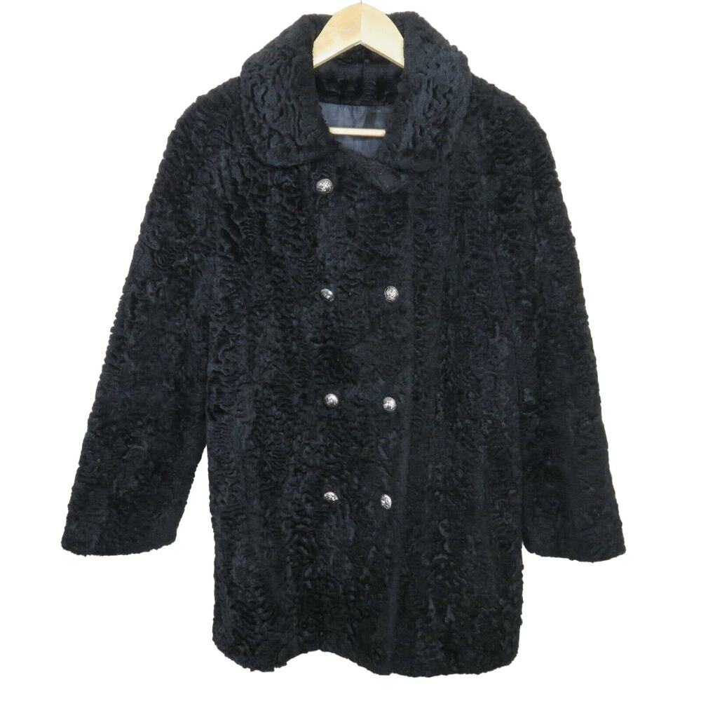 Vintage Teddy Bear Double Breasted Jacket Union Made in USA- Women's S/M